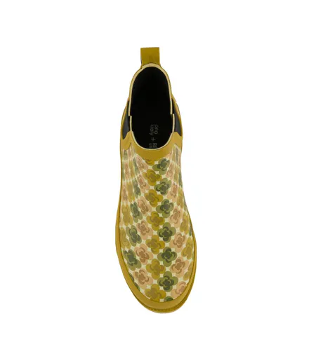 Womens/ladies Orla Kiely Daisy Wellington Boots Yellow Regatta