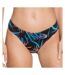 Bas de Bikini Noir/Bleu à fleurs Femme Roxy Lahaina Bay - M