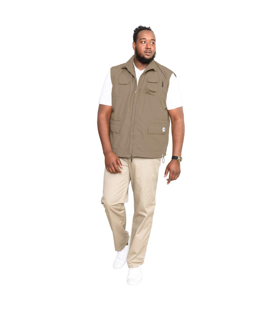 Duke Mens Enzo Kingsize Multi Pocket Hunting Vest (Walnut) - UTDC200-3