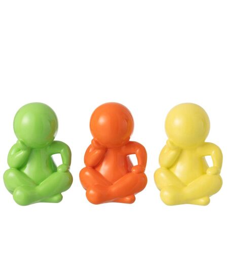 Statuette Déco Unie Marcel 35cm Jaune