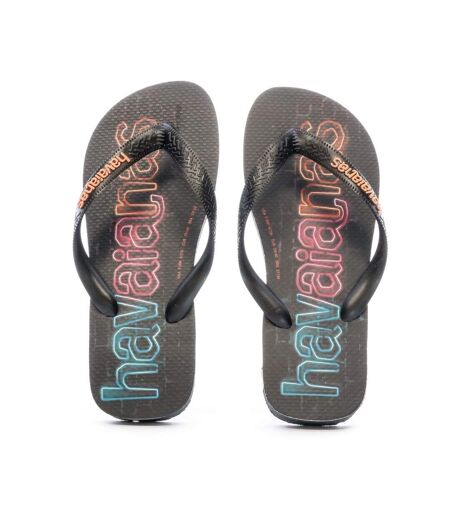 Tongs Noir Homme Havaianas Top Logomania Print - 35/36