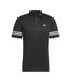 Polo Motif/style Rayé Homme Noir Adidas-1