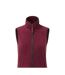 Womens/ladies artisan fleece gilet burgundy/brown Premier