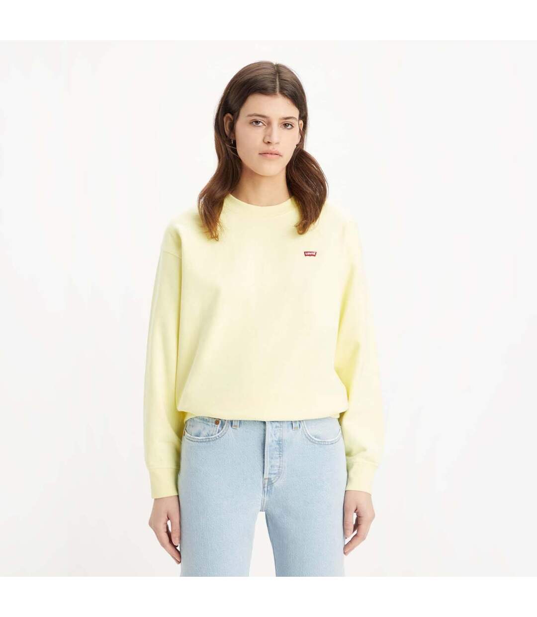 Sweat Femme Jaune Levis-1