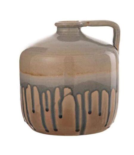 Vase Design en Céramique Droplet 20cm Beige