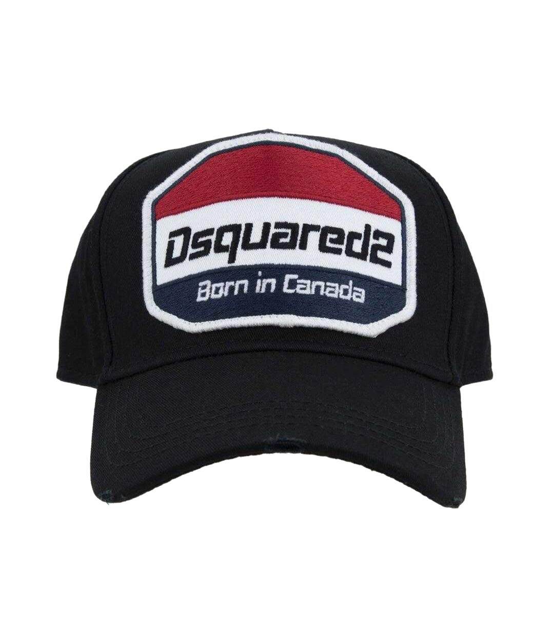 Casquette Motif/style Logo Born In Canada Noir DSquared2-1
