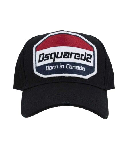 Casquette Motif/style Logo Born In Canada Noir DSquared2