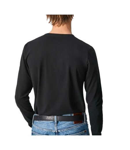 T-Shirt manches longues noir homme pepe jeans original basic 2 - l