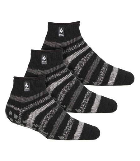 3 Pairs Mens Low Cut Thermal Slipper Socks Non Slip 2.34 TOG Warm Socks