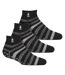 3 Pairs Mens Low Cut Thermal Slipper Socks Non Slip 2.34 TOG Warm Socks-1