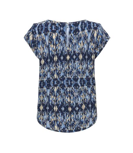 Top Imprimé Bleu à Motifs Femme Only Vic - 34