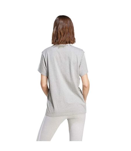 T-shirt Motif/style 3 Rayures Essentials Femme Gris Moyen Adidas