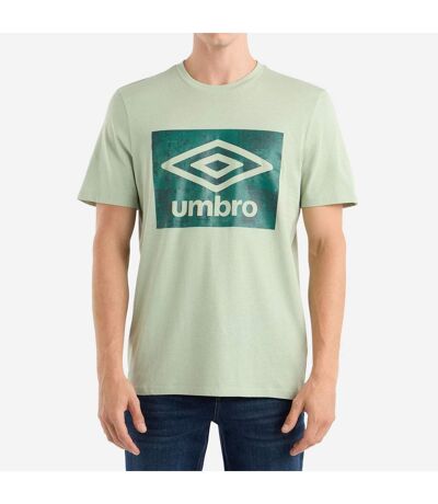 Mens digi camo box t-shirt frosty green Umbro