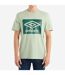 Mens digi camo box t-shirt frosty green Umbro-1