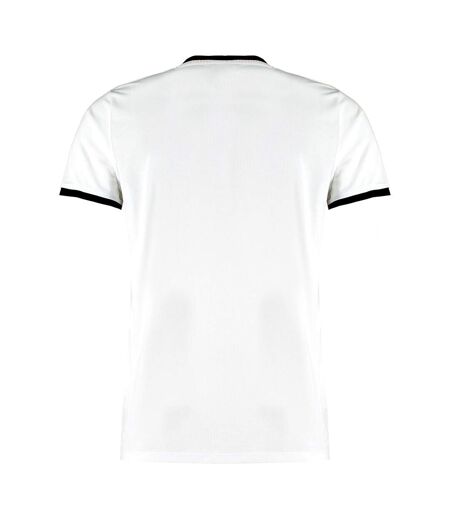 Kustom Kit - T-shirt RINGER - Homme (Blanc / noir) - UTBC4781