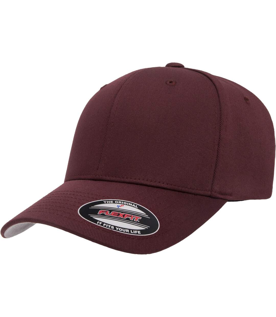 Casquette peignée wooly unisexe bordeaux Flexfit