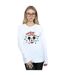 Disney Sweatshirt Womens/Ladies Mickey Mouse Christmas Light Bulbs (Blanc) - UTBI28657-2