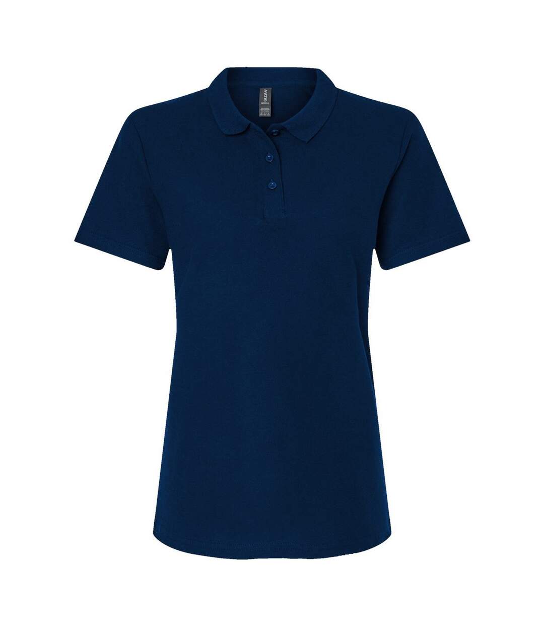 Polo Femme Bleu Marine Gildan-1