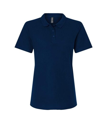 Polo Femme Bleu Marine Gildan