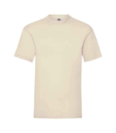 Mens valueweight t-shirt natural Fruit of the Loom