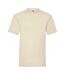 Mens valueweight t-shirt natural Fruit of the Loom