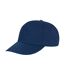 Casquette 5 panneaux adulte - RC080X - bleu marine-1