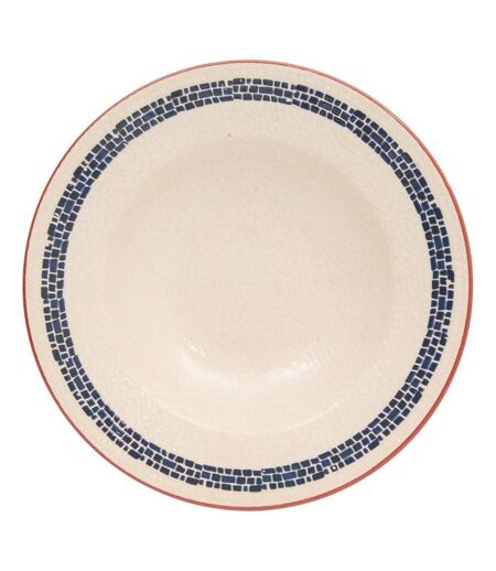 Lot de 6 Assiettes à Pâtes Morgane 28cm Crème