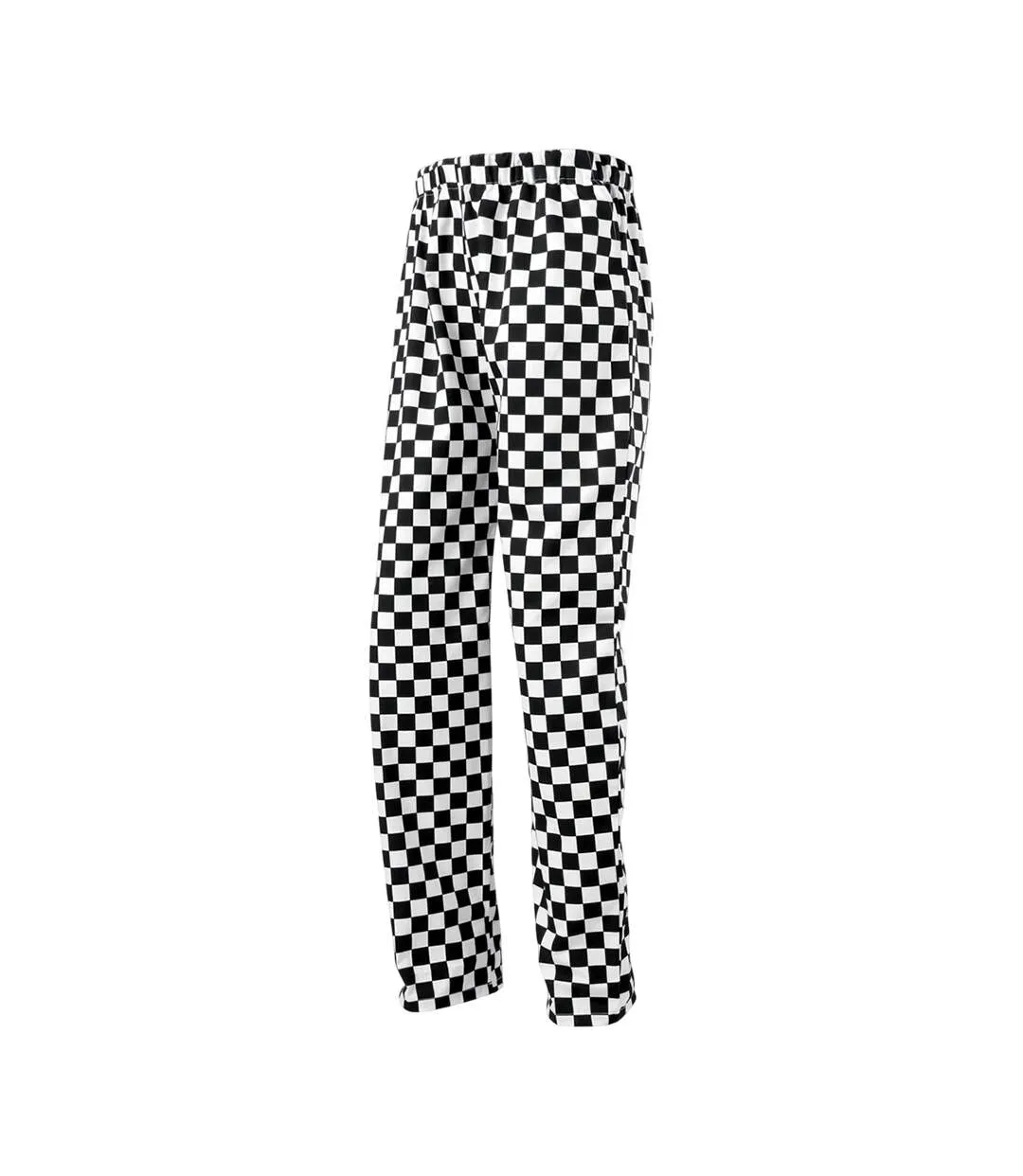 Unisex Adult Essential Chef Trousers Black White Premier-1