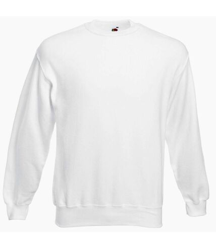 Fruit of the Loom Mens Classic 80/20 Set-in Sweatshirt (White)