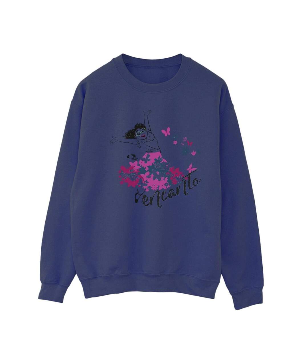 Disney - Sweat ENCANTO MIRABEL FLOWER - Femme (Bleu marine) - UTBI16857-1