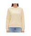 Sweat jaune femme tommy hilfiger flag crew - l-1