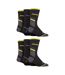 Mens 6 Pack Heavy Duty Work Socks with Reinforced Heel and Toe-3