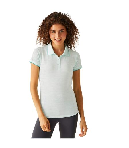 Polo Manches Courtes Remex Femme Turquoise Délavé Uni Regatta