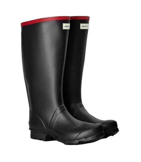Mens Argyll Mid Cut Wellington Boots Black Hunter
