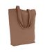 Tote Bag Taille Unique Marron Orangé Kimood-4