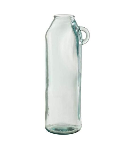 Vase Cylindrique Design Anse 45cm Transparent