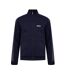 Mens Mock Neck Track Jacket Navy White Boss-1