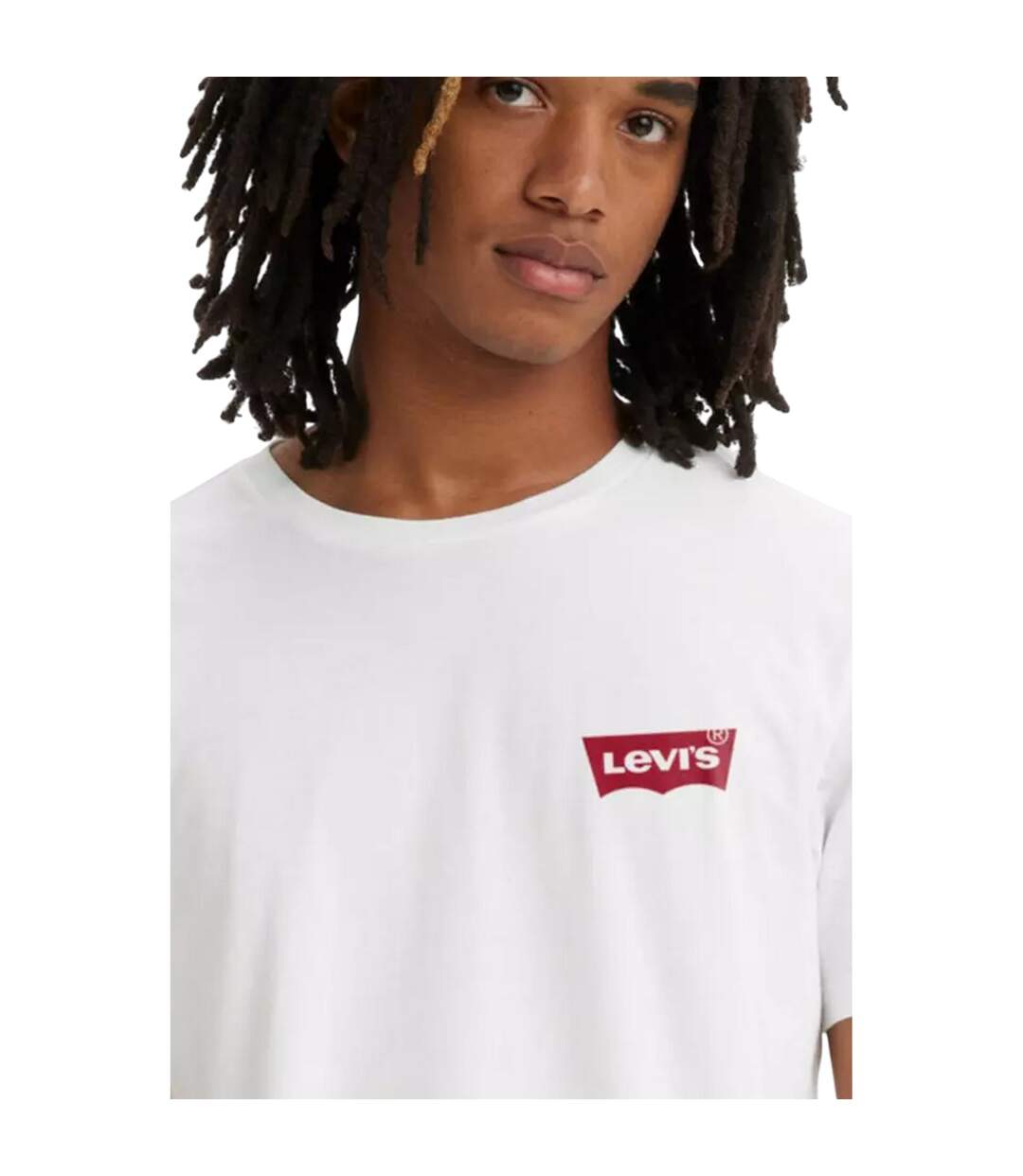Lot De 2  T-shirts Motif/style Logo Homme Blanc Levis-3