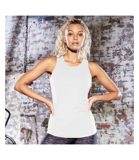 Just Cool Girlie Fit Sports Ladies Vest / Tank Top Arctic White AWDis