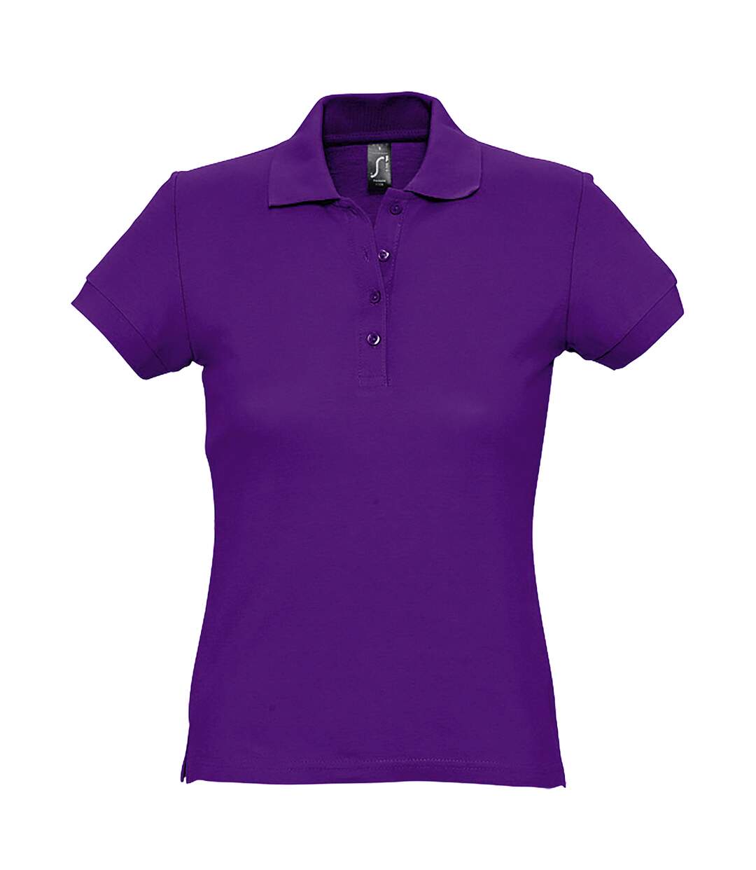 Passion polo 100% coton à manches courtes femme pourpre foncé SOLS-1