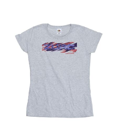 Disney Femme/Ladies Lightyear Zurg Graphic Title Cotton T-Shirt (Gris sportif) - UTBI29096