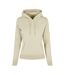 Sweat À Capuche Femme Jaune Pâle Build Your Brand-1