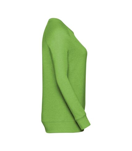 Russell Womens/Ladies HD Raglan Sweatshirt (Green Marl)