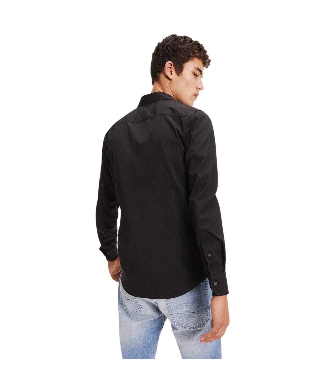 Chemise Manches Longues Motif/style Uni Homme Noir Tommy Jeans-3