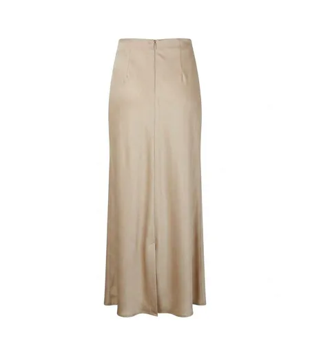 Jupe Mi-longue C Visos Femme Beige Boss