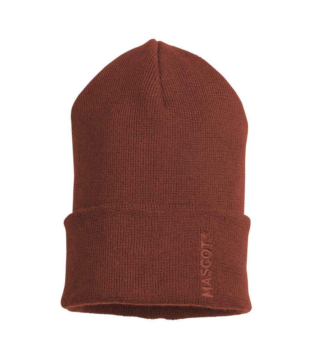 Bonnet Motif/style Côtelé Complete Rouge Automne Mascot-1
