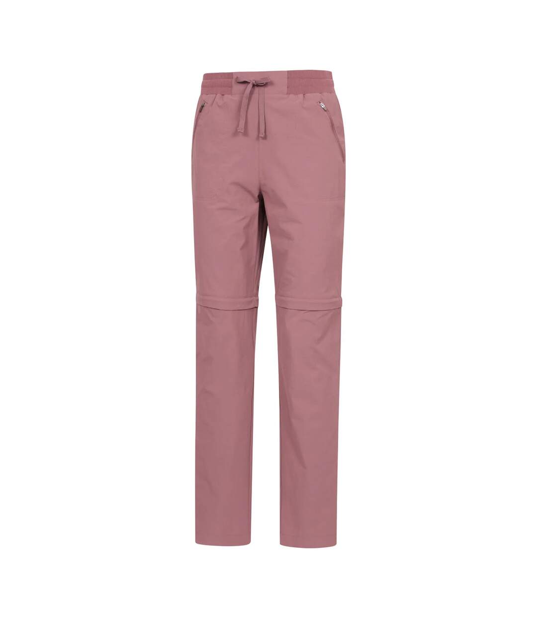 Womens/ladies Explorer Zip-off Hiking Trousers Dark Pink Mountain Warehouse-3