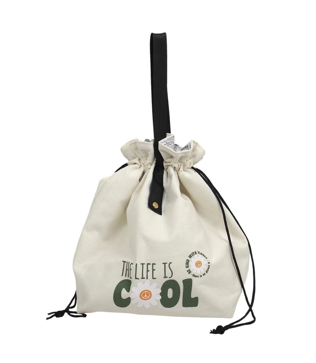 Sac Fraîcheur Life is Cool 34cm Naturel-1