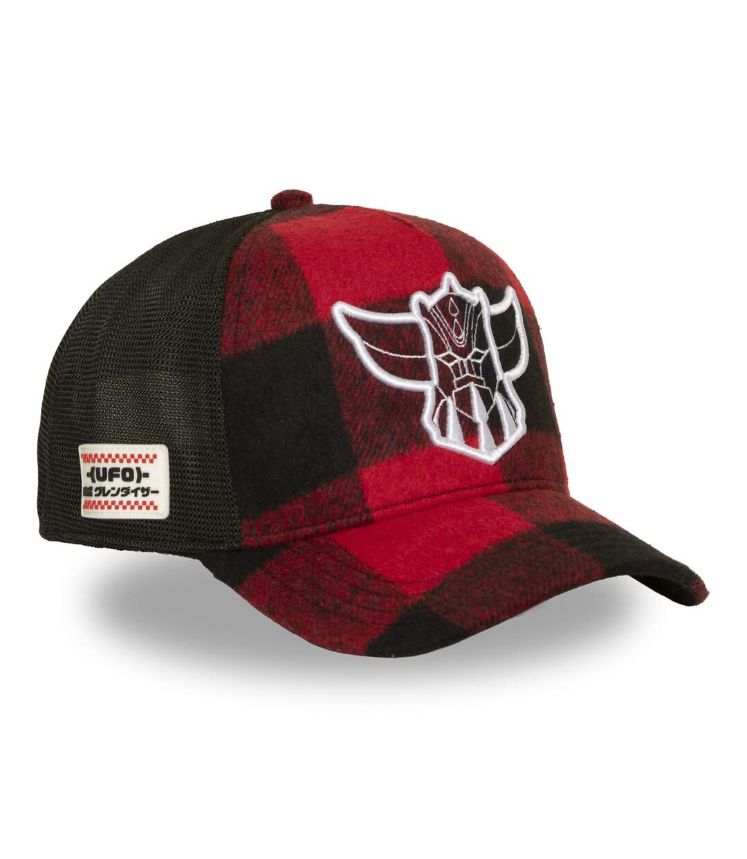 Casquette trucker premium avec filet et logo brodé Goldorak Head Capslab-4