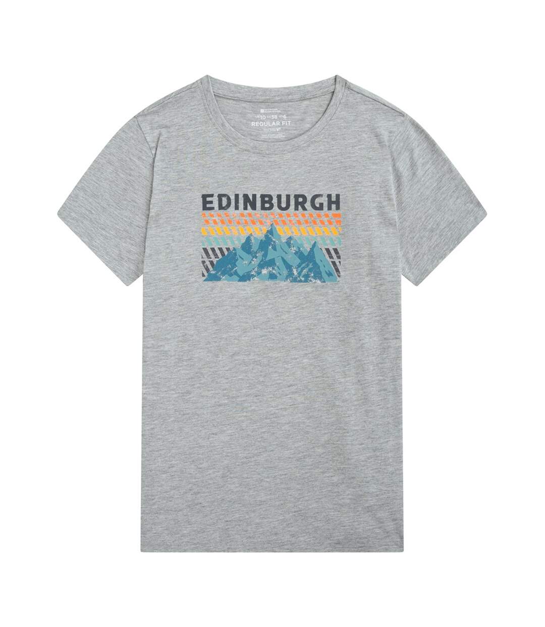 T-shirt Femme  Inverness En Coton Léger À Manches Courtes Et Coupe Relax Gris Mountain Warehouse-1